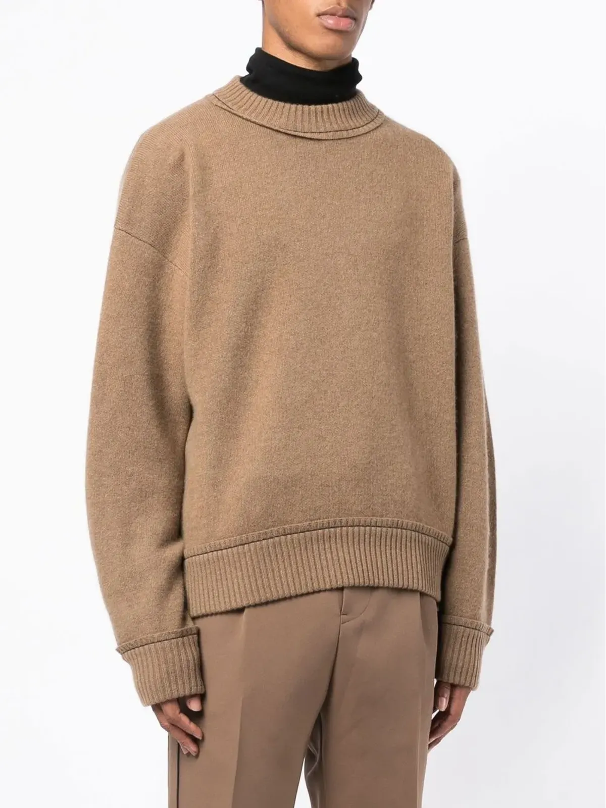 sacai クルーネック ロゴプレート ジャンパー - 画像3