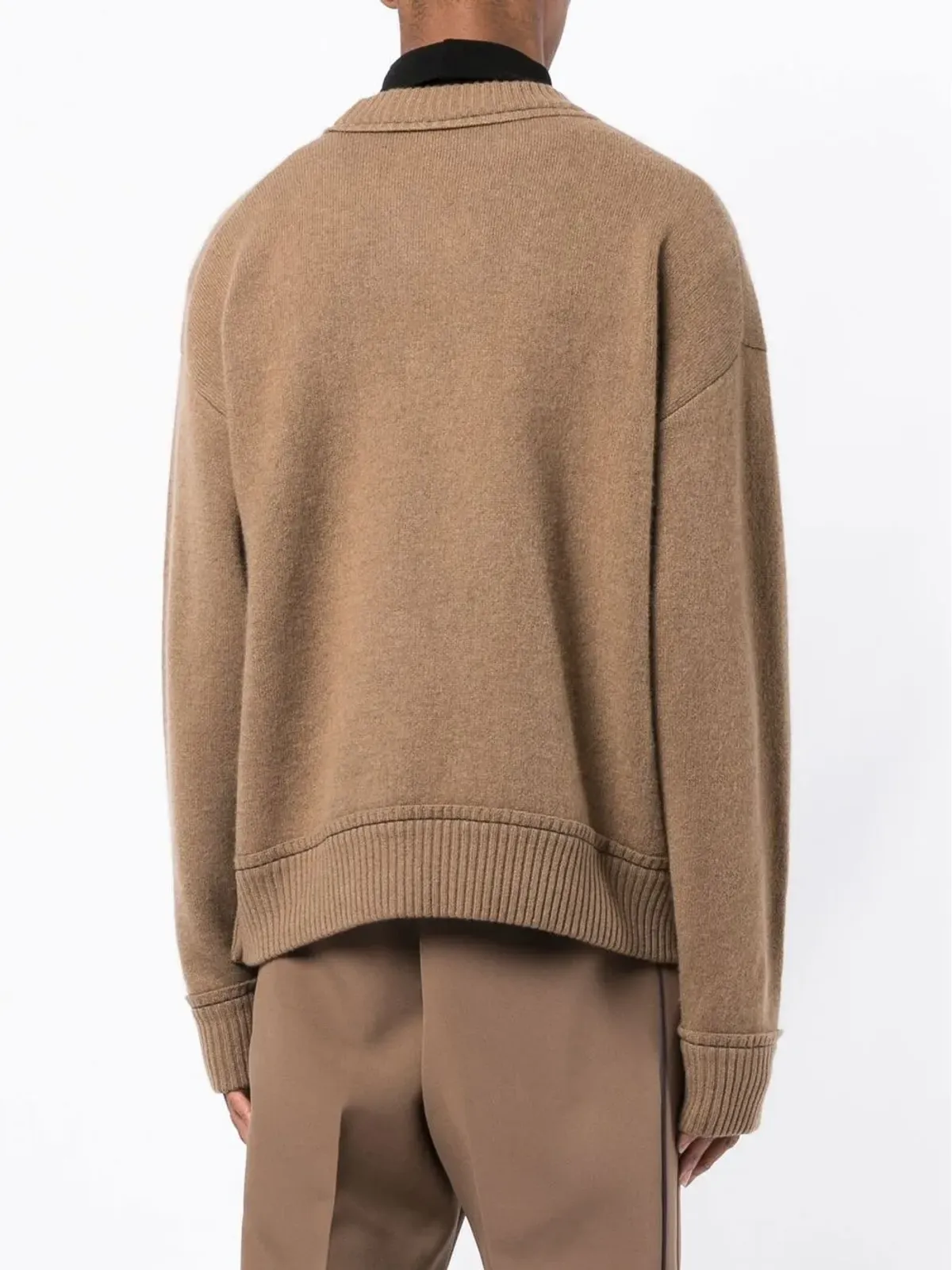 sacai クルーネック ロゴプレート ジャンパー - 画像4