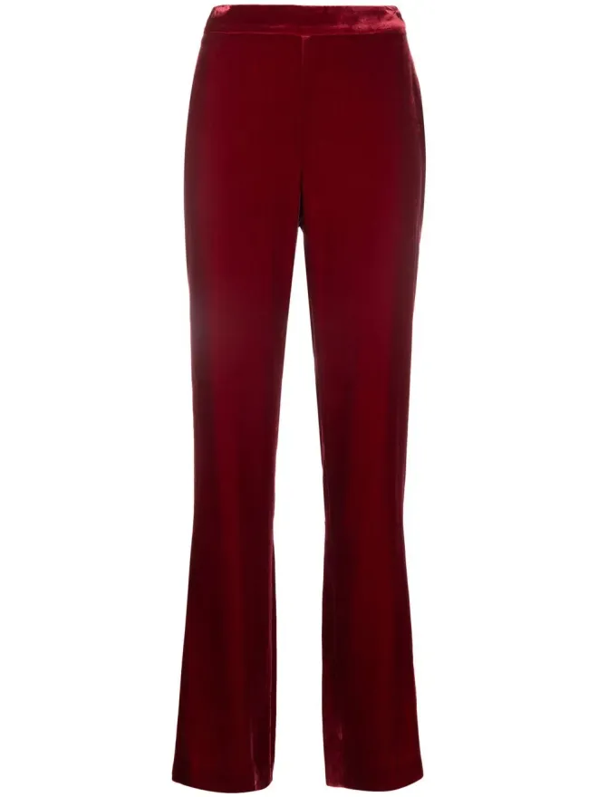 Boutique Moschino Boutique Moschino ベルベット ハイウエストパンツの商品画像