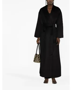 TOVE Jore belted-waist coat - Black - サムネイル2