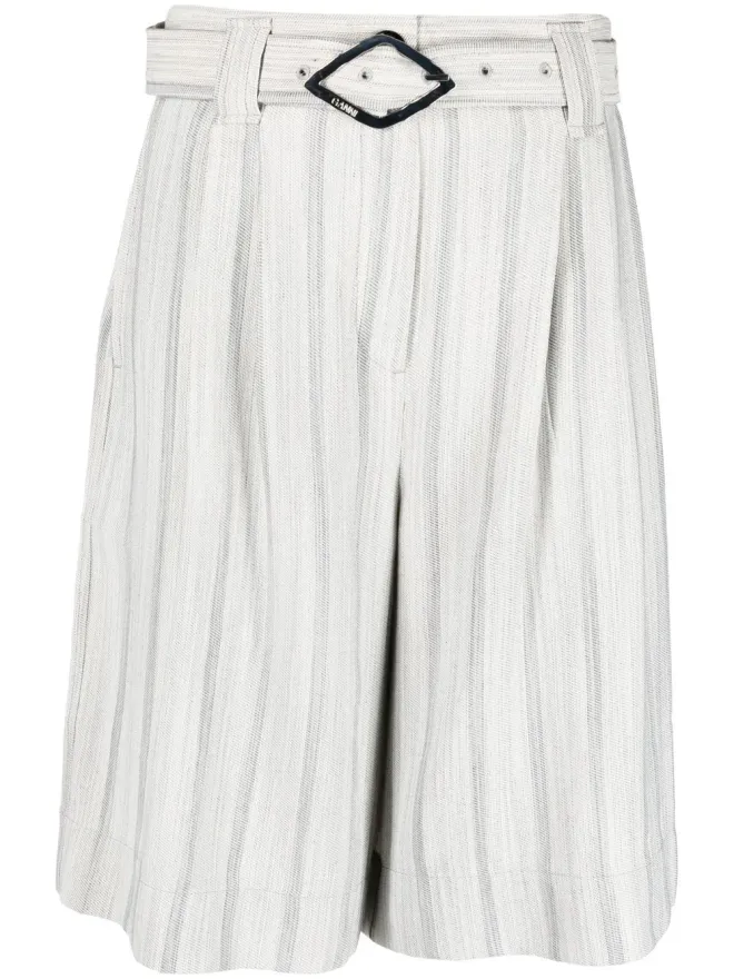 Ganni GANNI 膝丈ベルト付きショートパンツの商品画像