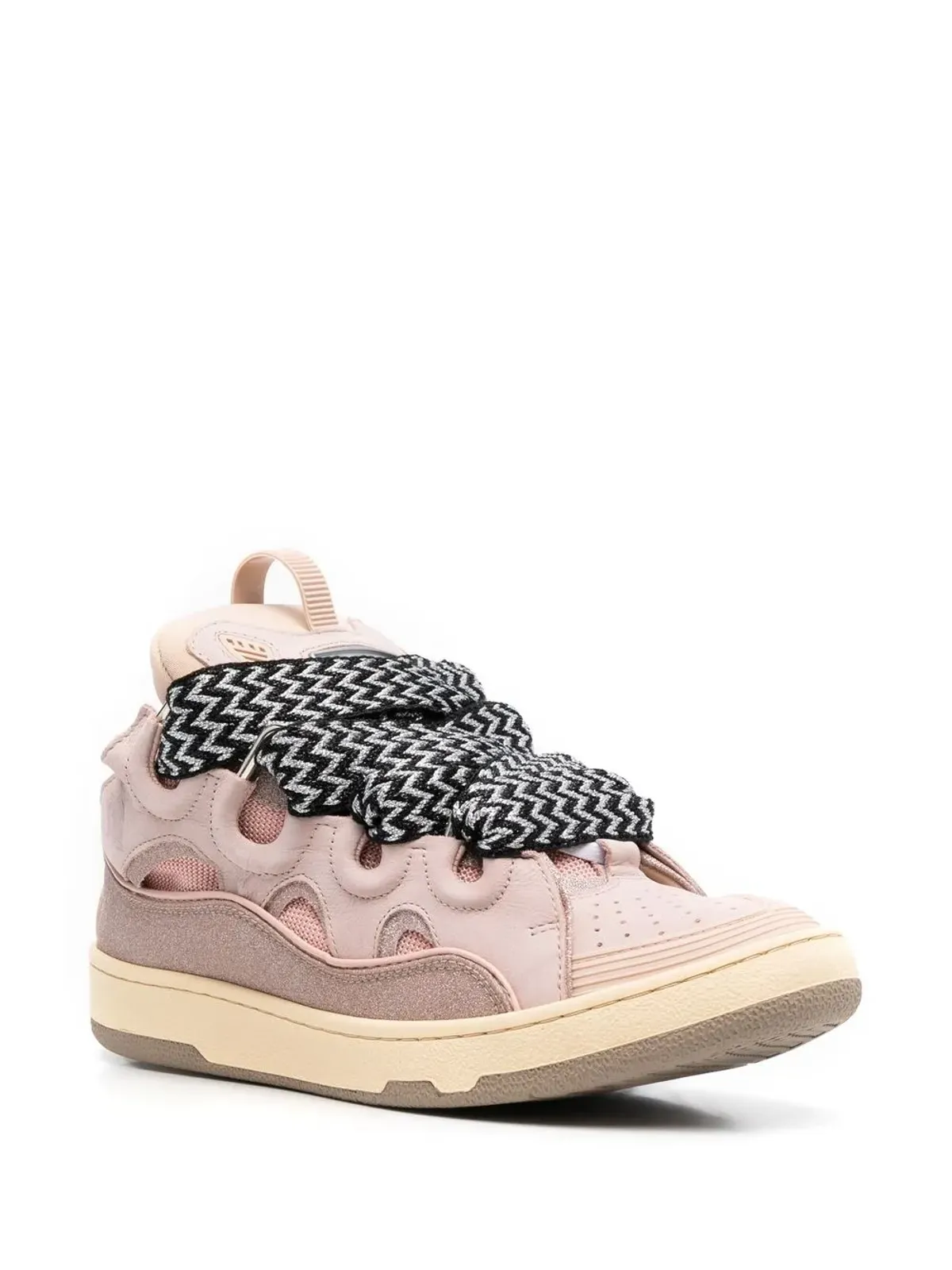 Lanvin レースアップ ロー・トップスニーカー ピンク - 画像2
