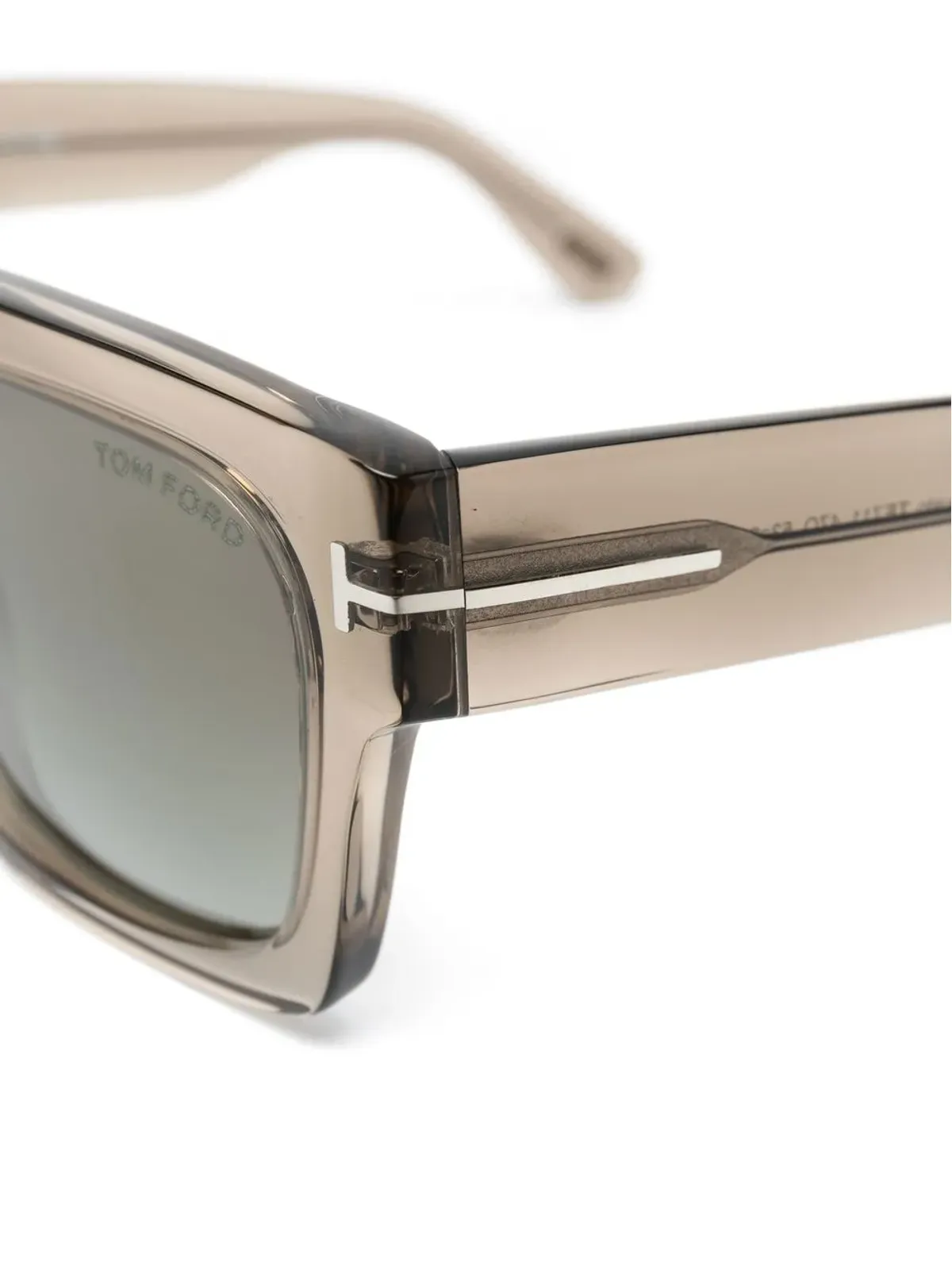 TOM FORD Eyewear 透明なスクエアフレームサングラス - グレー - 画像3