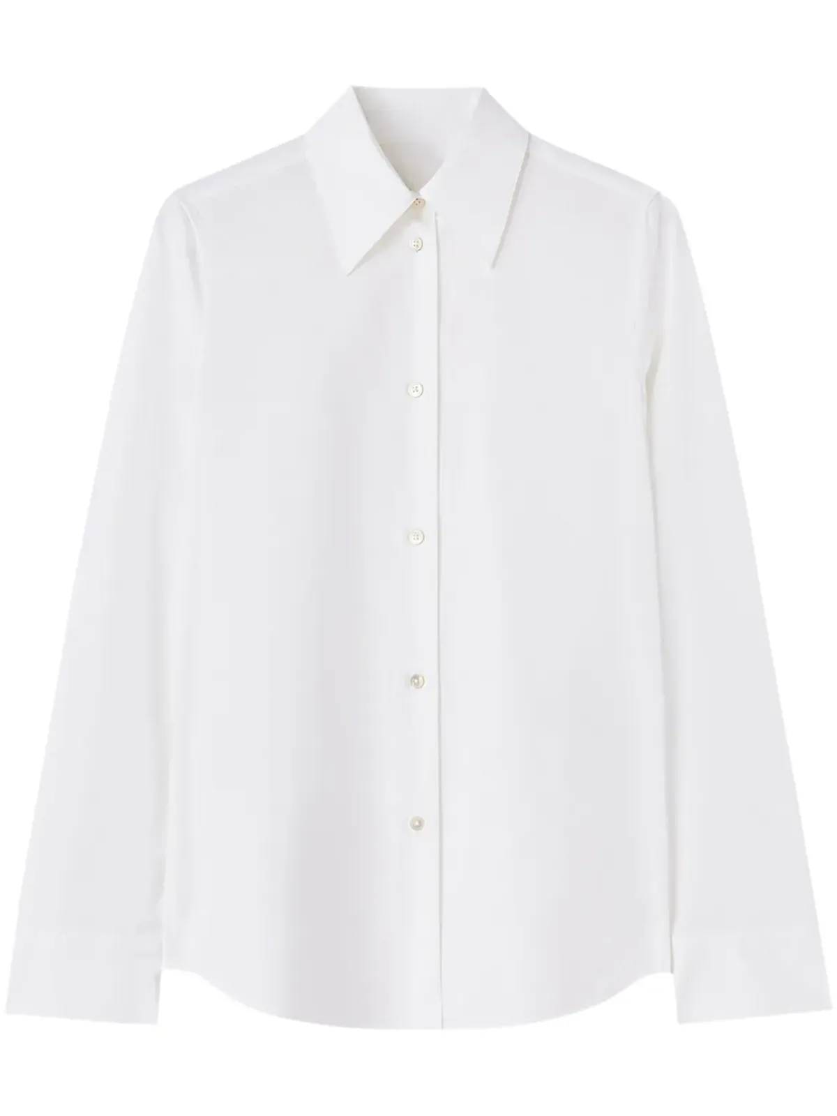 Jil Sander 長袖コットンシャツ - ホワイト - 画像1