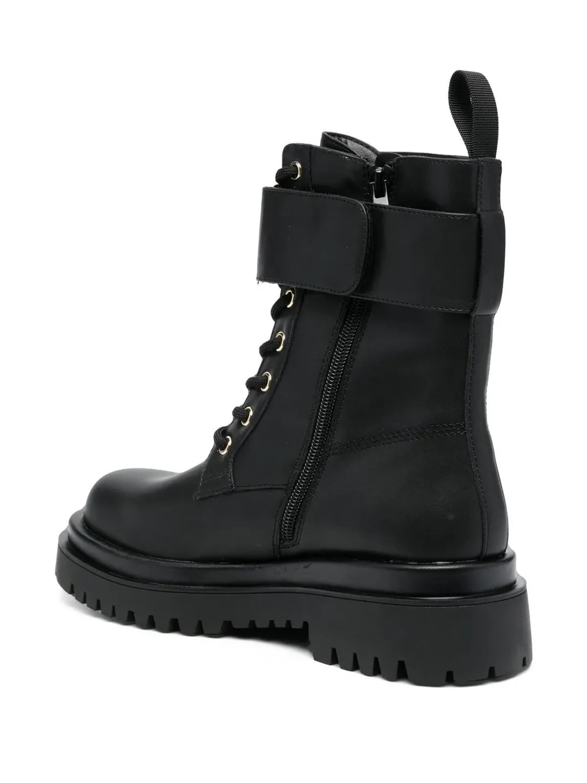 Versace Jeans Couture ロゴ入りコンバットブーツ - 画像3