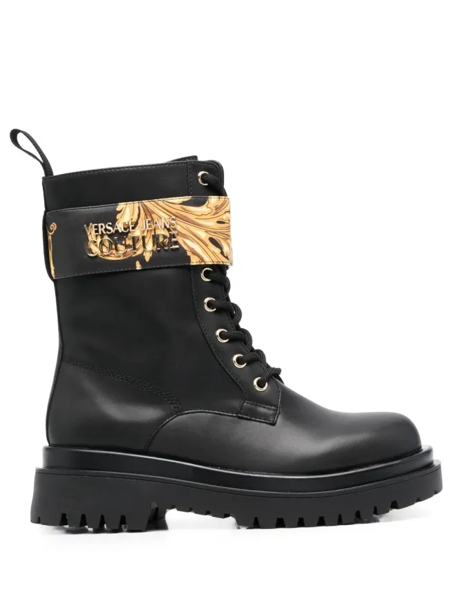 Versace Jeans Couture Versace Jeans Couture バロックプリント アンクルブーツの商品画像
