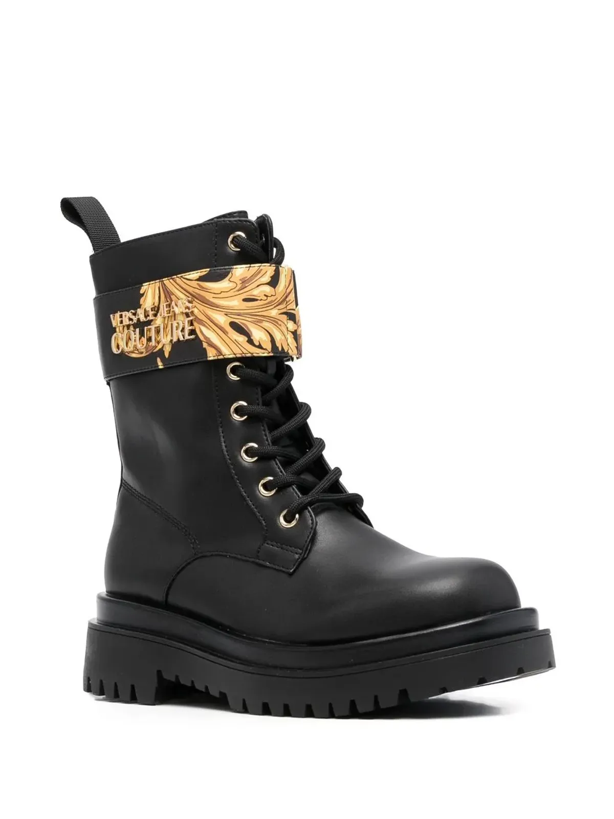 Versace Jeans Couture バロックプリント アンクルブーツ - 画像2