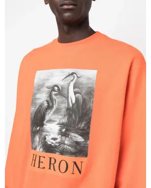 Heron Preston ロゴプリント長袖ジャンパー - オレンジ - サムネイル5
