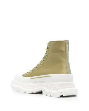 Alexander McQueen Tread Slick レースアップスニーカー（グリーン） - サムネイル3