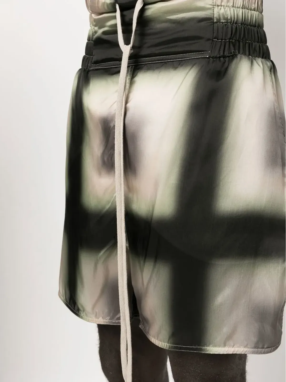 Rick Owens 幾何学プリント ドローストリングショーツ - 画像5