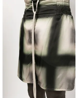 Rick Owens 幾何学プリント ドローストリングショーツ - サムネイル5