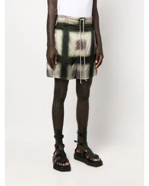 Rick Owens 幾何学プリント ドローストリングショーツ - サムネイル3