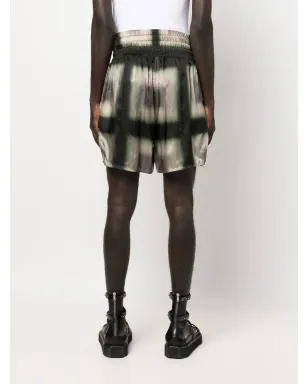Rick Owens 幾何学プリント ドローストリングショーツ - サムネイル4