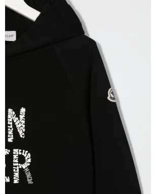 Moncler Enfant ロゴプリント フーディ - サムネイル3