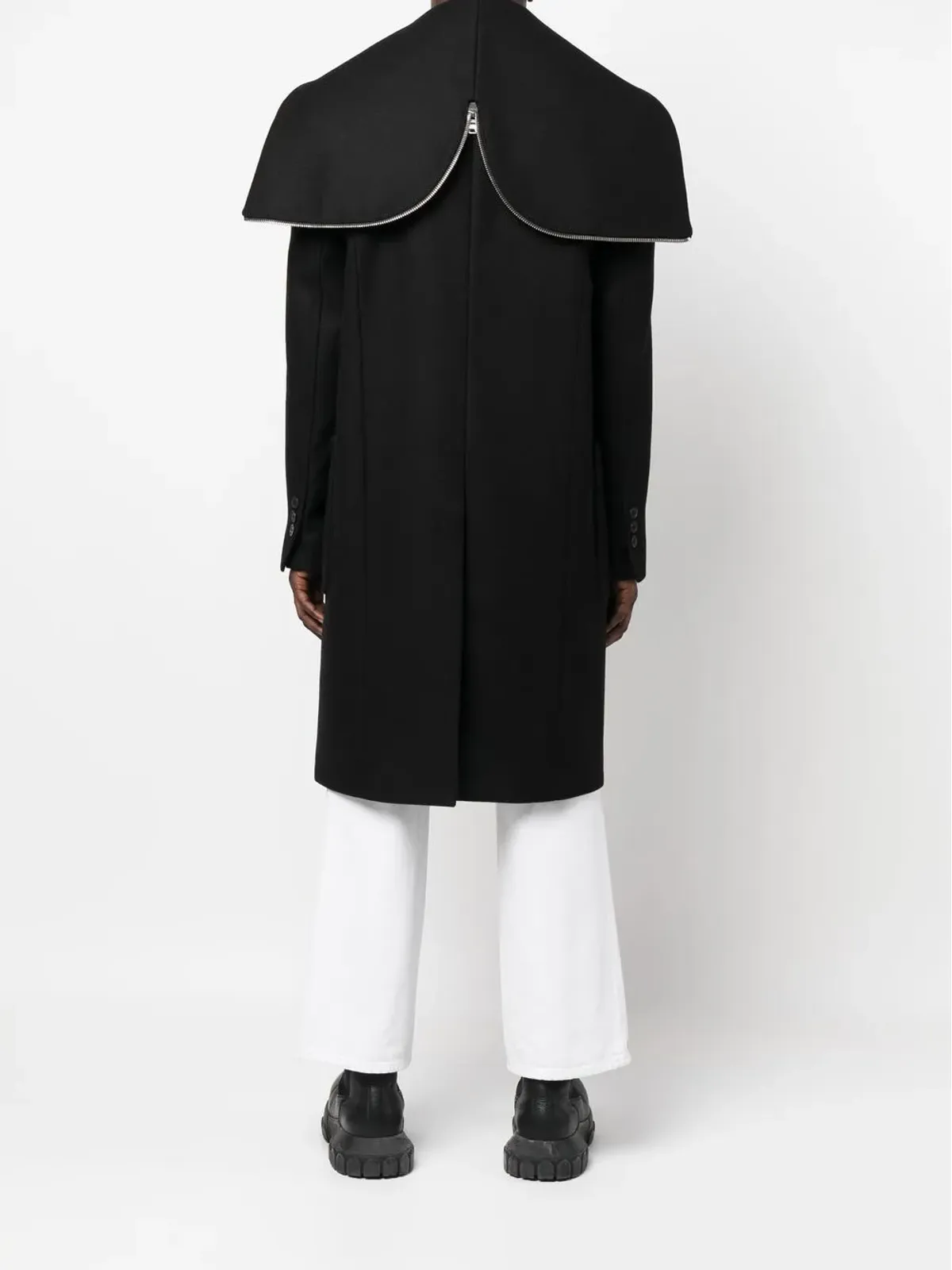 Balmain ダブルブレスト ウールコート - 画像4
