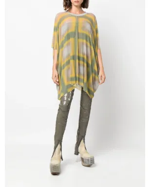 Rick Owens ミネルヴァ ドレープ Geometricプリント トップ - イエロー - サムネイル2