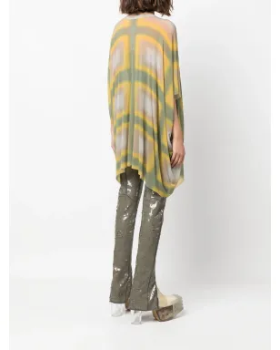 Rick Owens ミネルヴァ ドレープ Geometricプリント トップ - イエロー - サムネイル4