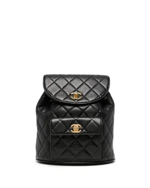 CHANEL Pre-Owned 1994-1996 medium Duma backpack - Black - サムネイル1