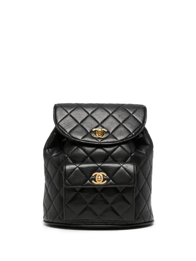 CHANEL Pre-Owned CHANEL Pre-Owned 1994-1996 medium Duma backpack - Blackの商品画像