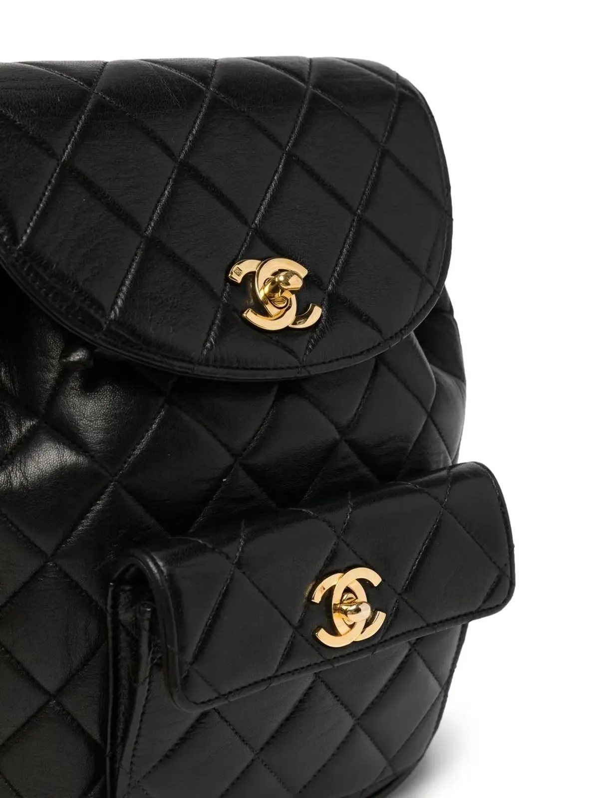 CHANEL Pre-Owned 1994-1996 medium Duma backpack - Black - 画像4
