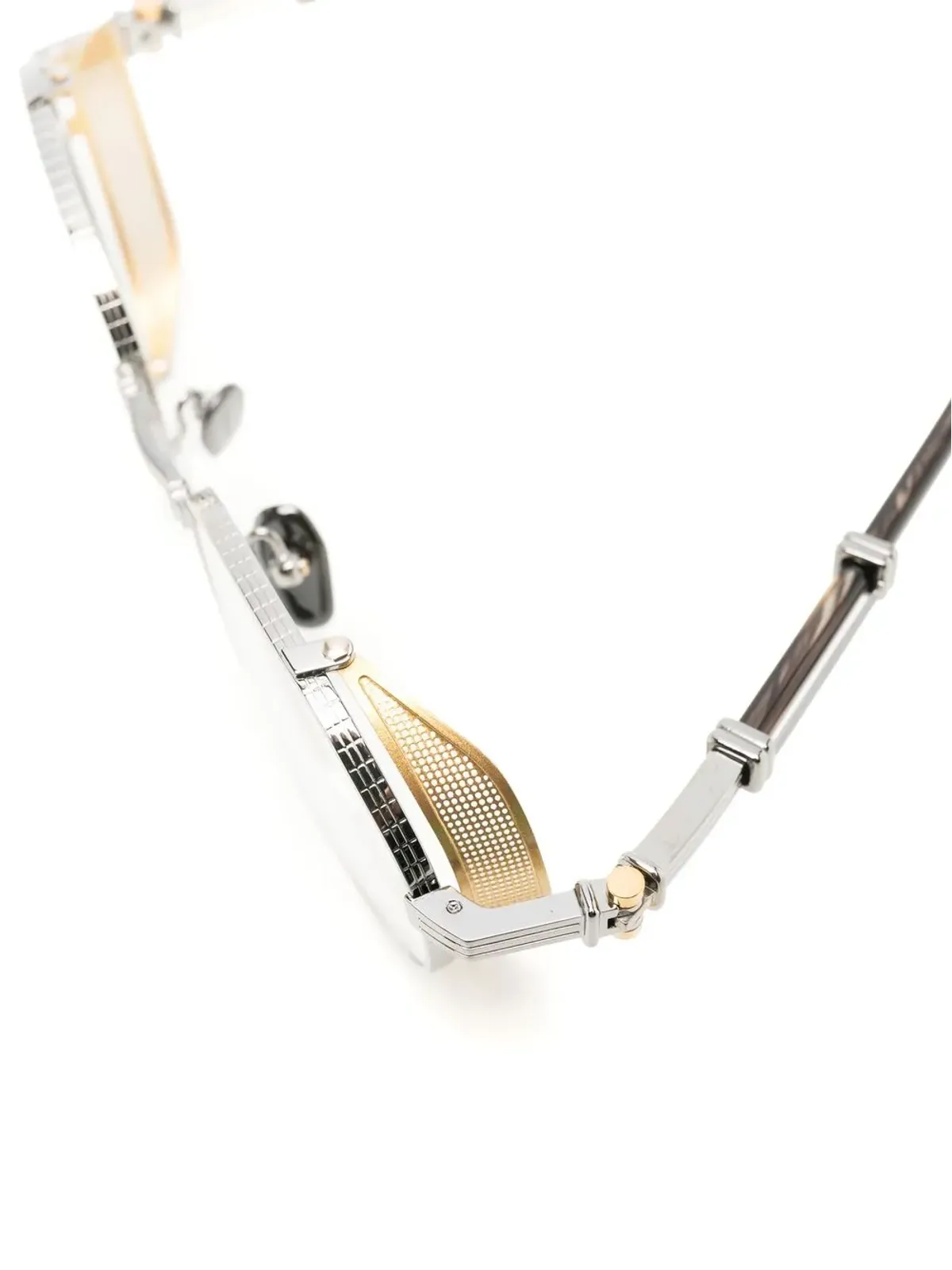 Balmain Eyewear ブリゲード ラウンドフレーム眼鏡 - シルバー - 画像3