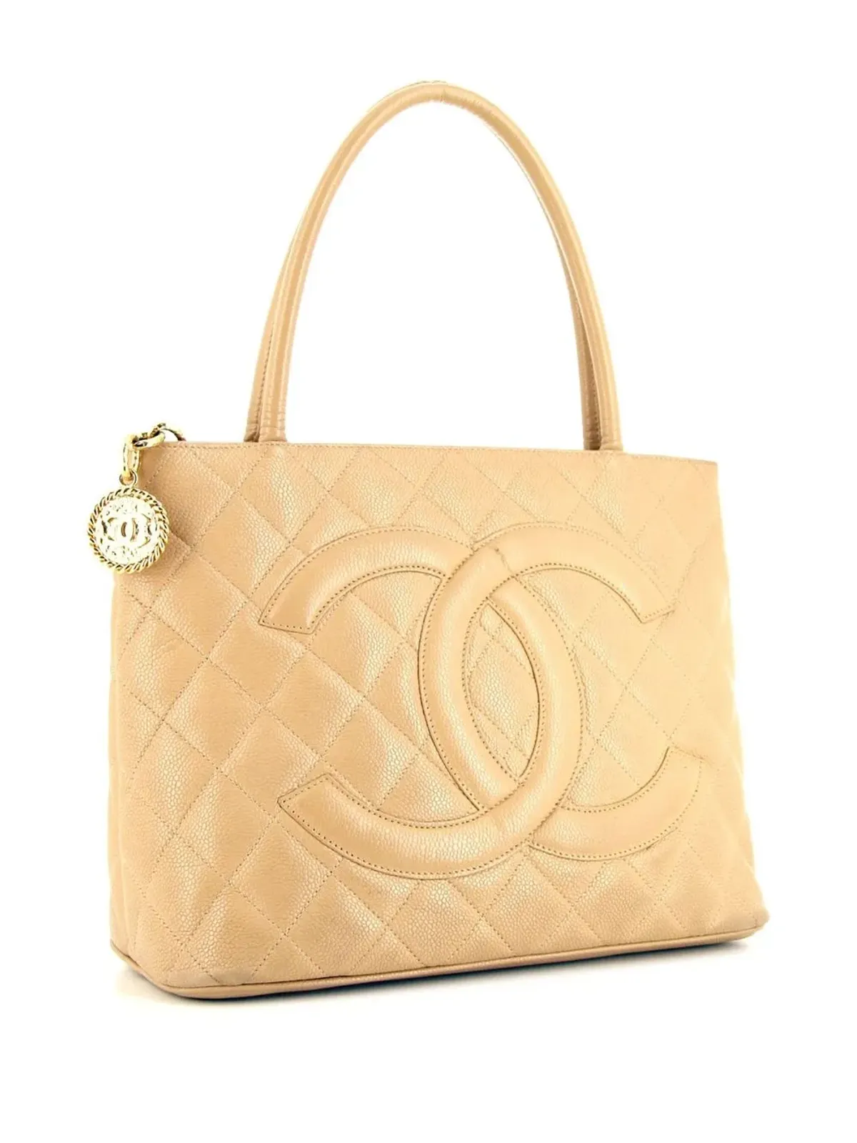 CHANEL Pre-Owned メダリオン キルテッド ハンドバッグ - 画像3