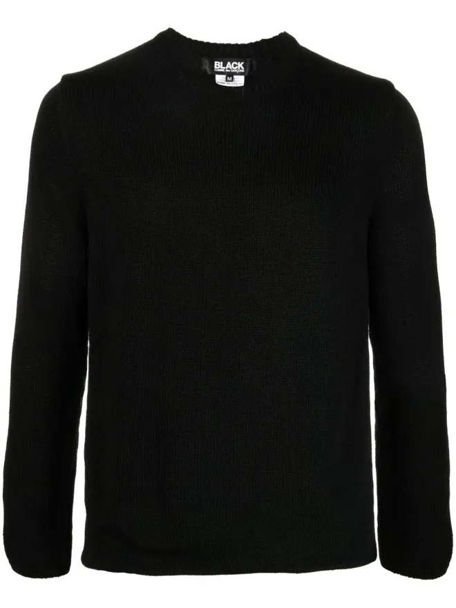 Black Comme des Garçons Black Comme Des Garçons クルーネック・リバーシブルジャンパーの商品画像