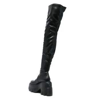 Casadei 太もも丈プラットフォームブーツ - ブラック - サムネイル3