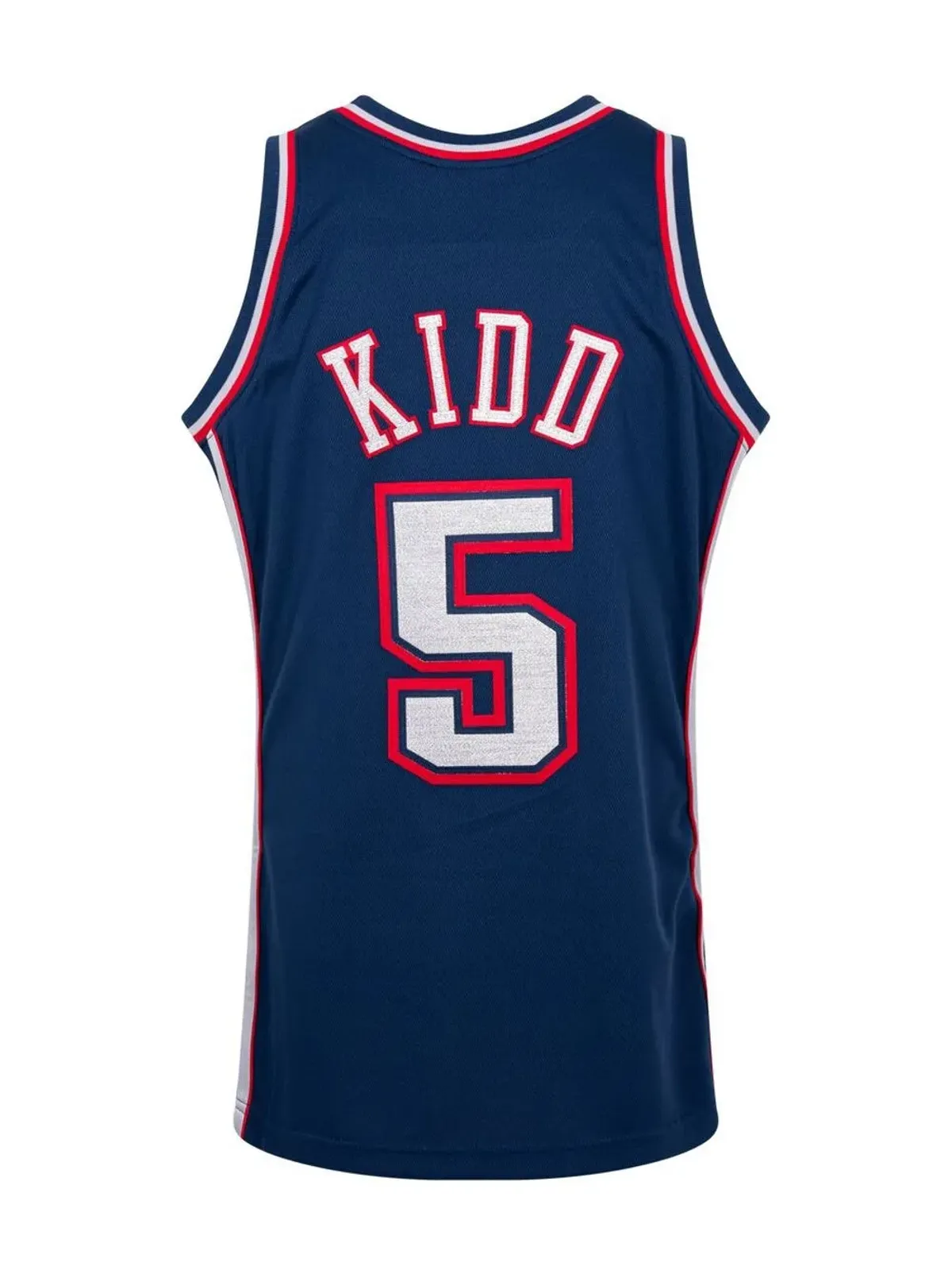 Mitchell & Ness NJネッツ オーセンティック ジャージ ブルー - 画像2