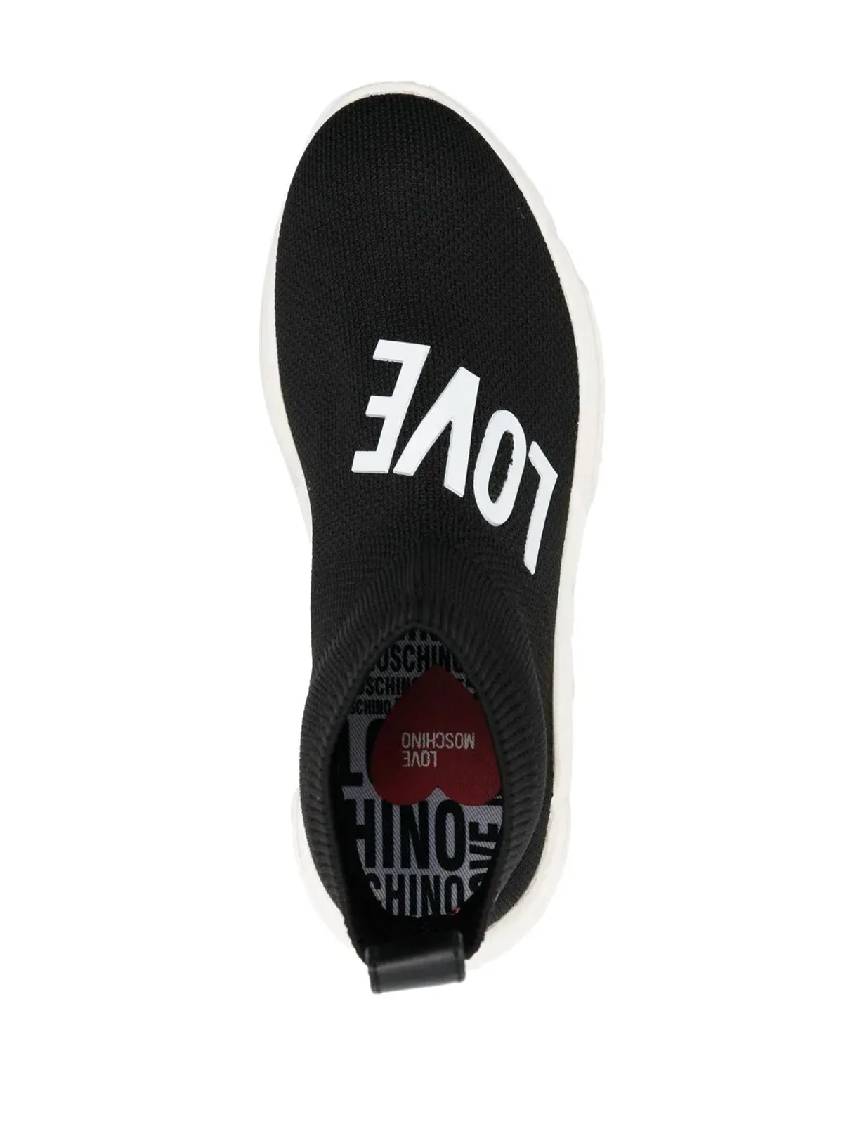 Love Moschino ハートパッチ付きハイカットスニーカー - 画像4