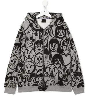 Givenchy Kids グラフィックプリント ジップフーディ - サムネイル1