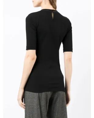 Brunello Cucinelli Monili-detail コットンTシャツ - サムネイル4