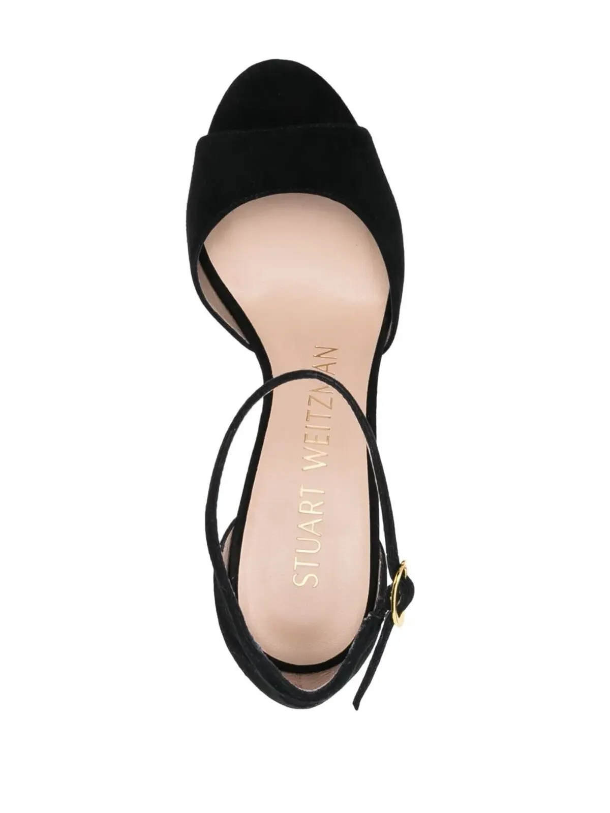 Stuart Weitzman プラットフォームスエードサンダル - ブラック - 画像4