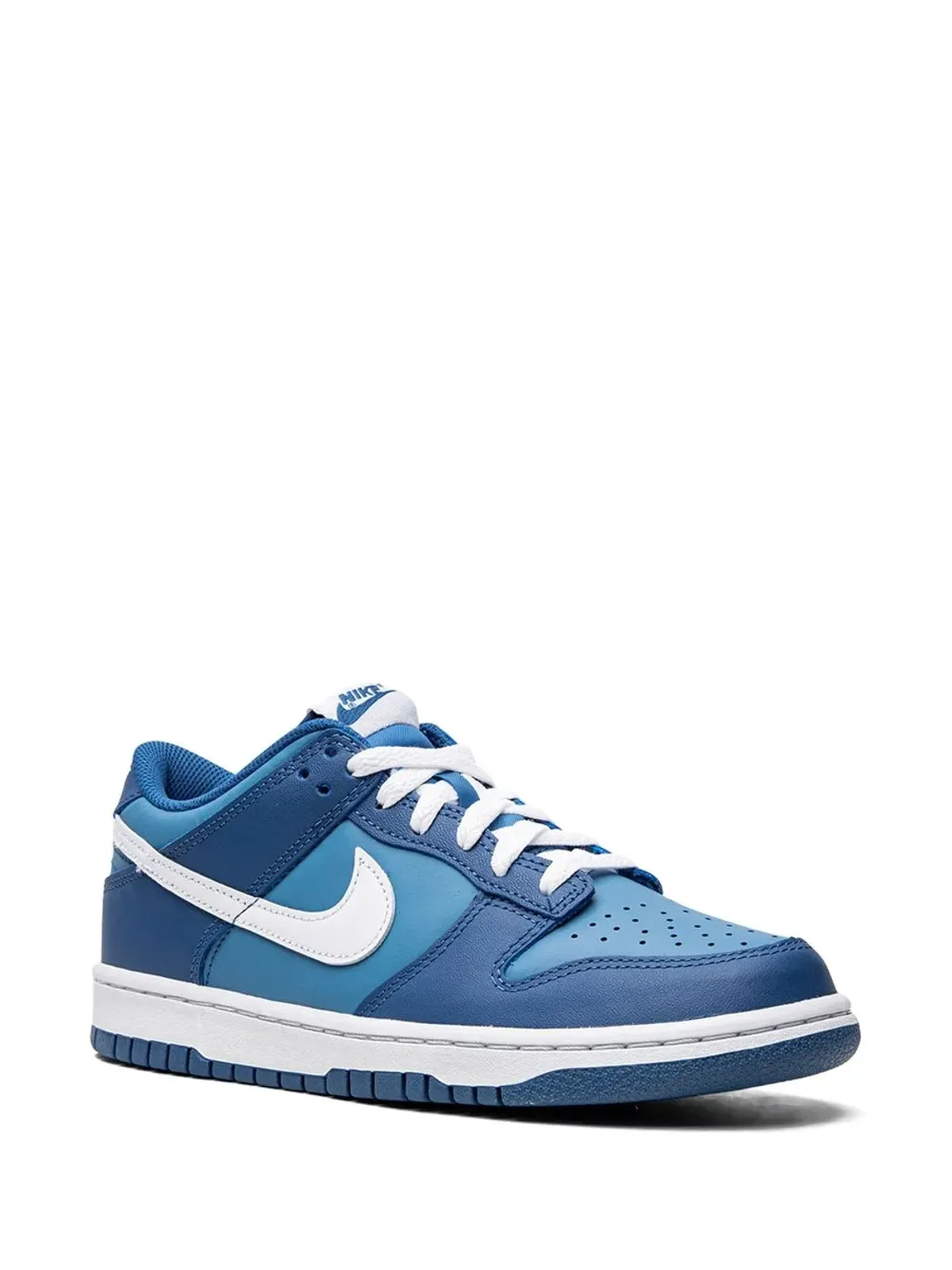 Nike Kids Dunk Low ダークマリーナブルー スニーカー - 画像2