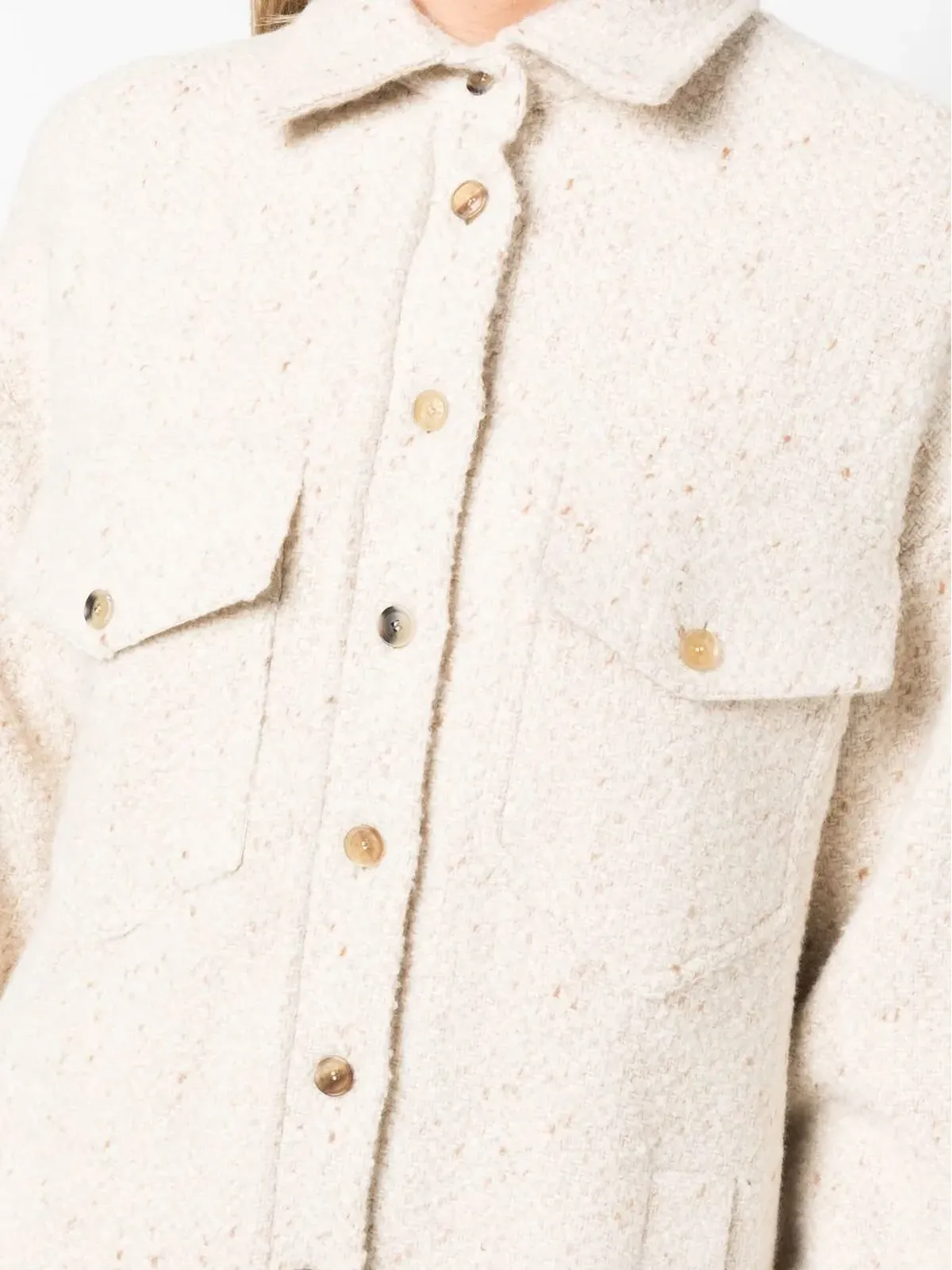 Kiton ウールブレンド シャツジャケット - 画像5