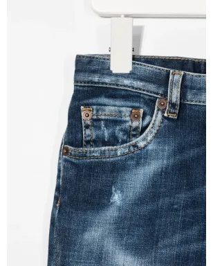 DSQUARED2 KIDS ダメージ加工ストレートジーンズ - サムネイル3