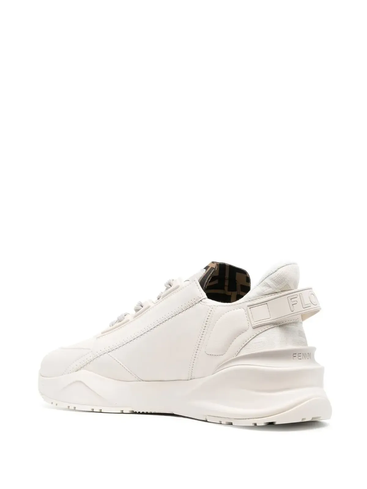 FENDI Flowレザー ロー・トップスニーカー - 画像3