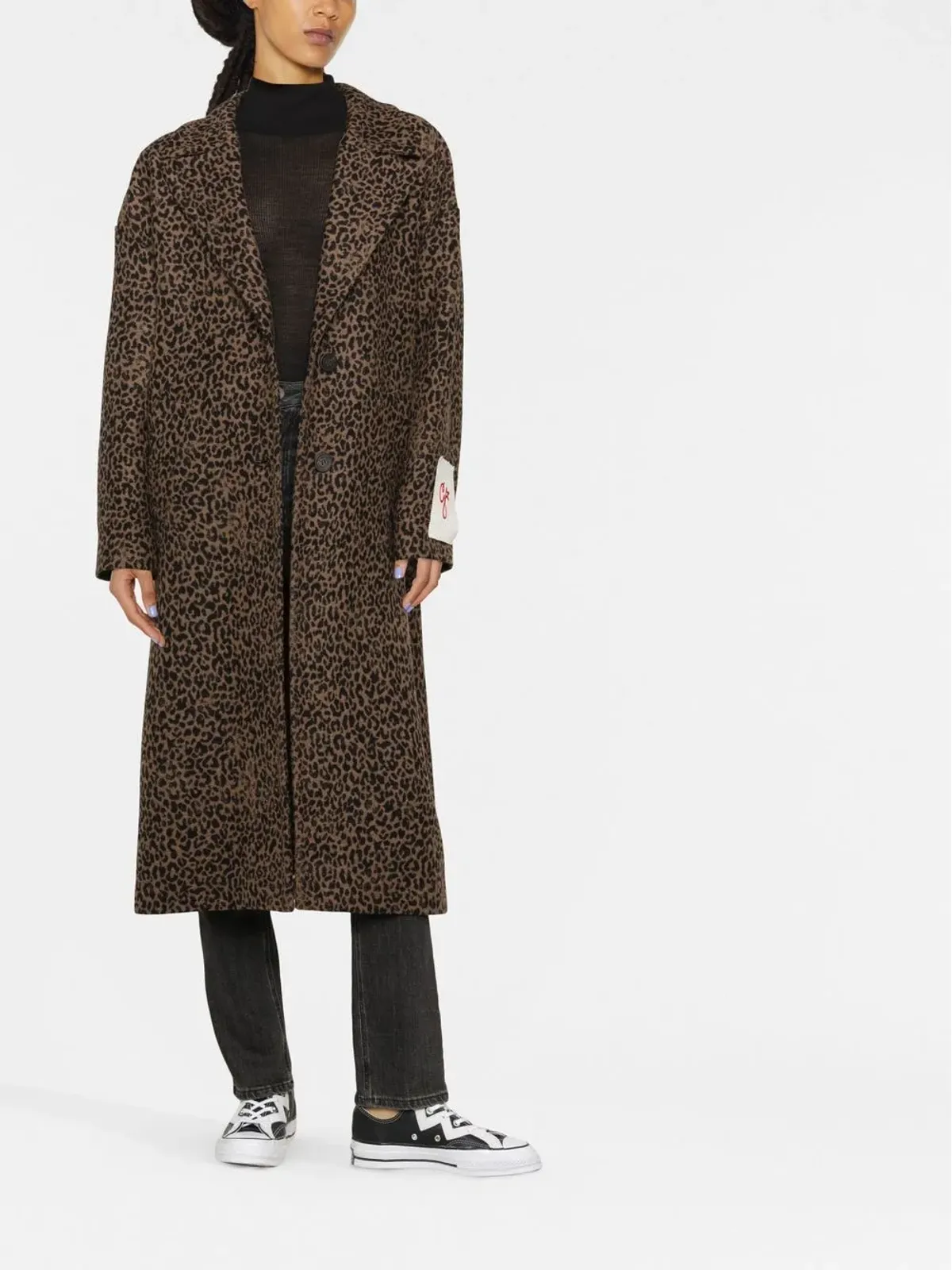 Golden Goose レオパード柄オーバーサイズコート - 画像2