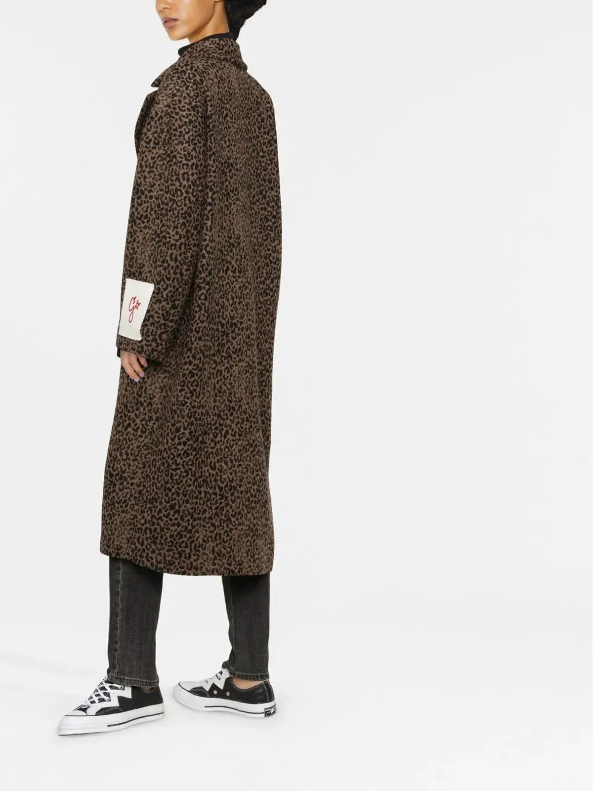 Golden Goose レオパード柄オーバーサイズコート - 画像4