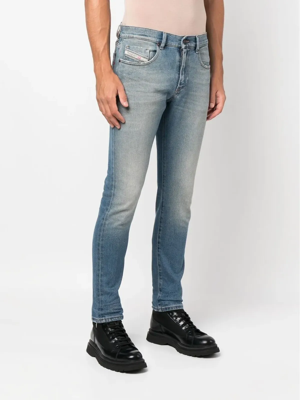 Diesel ローライズスリムフィットジーンズ - 画像3