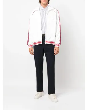 Gucci Webストライプジップフーディ - ホワイト - サムネイル2