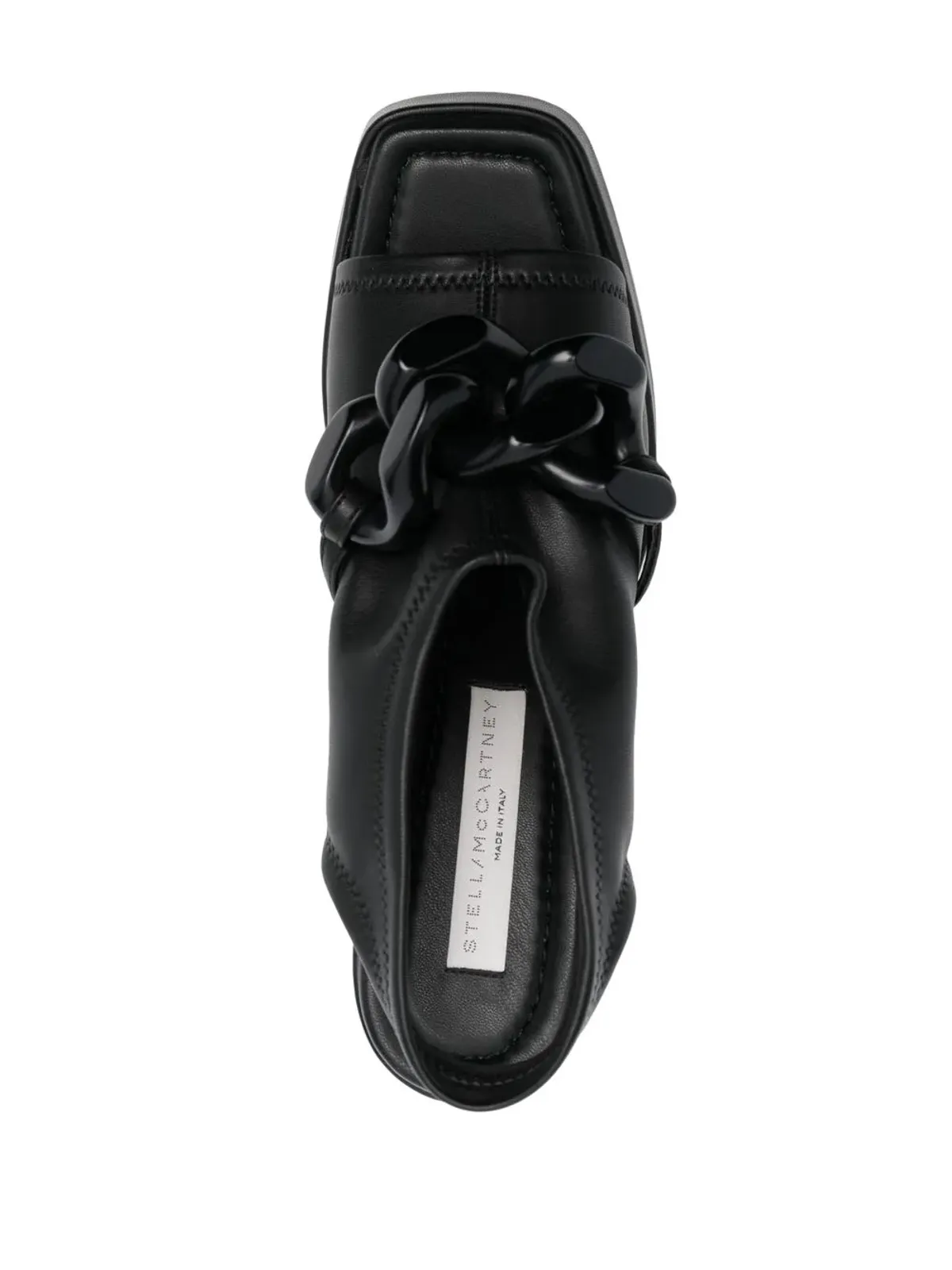 Stella McCartney チェーンリンク125mmブロックヒールサンダル - ブラック - 画像4