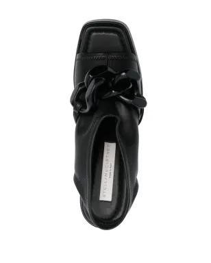 Stella McCartney チェーンリンク125mmブロックヒールサンダル - ブラック - サムネイル4