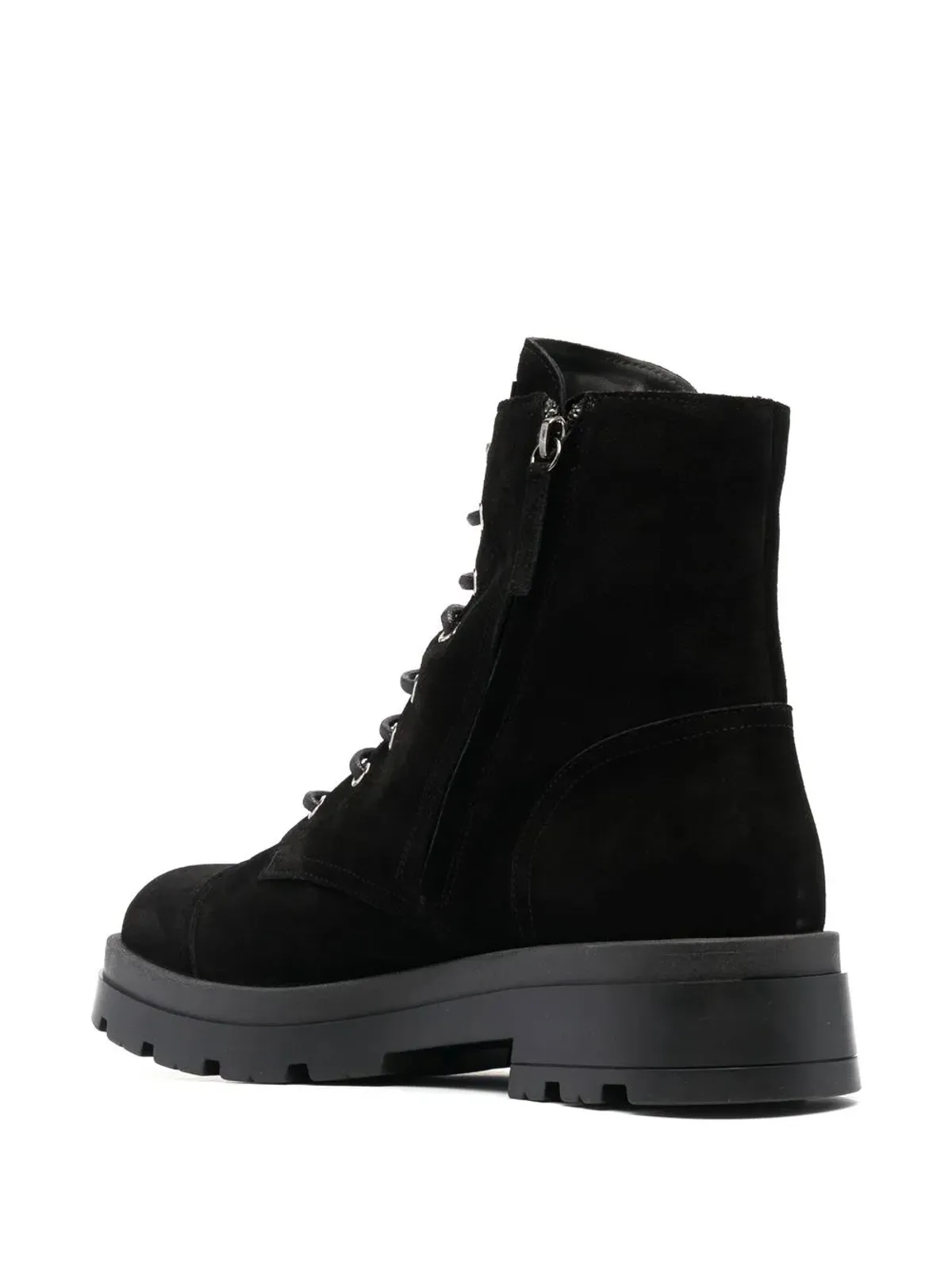 Giuseppe Zanotti ロムボス スエード コンバットブーツ - 画像3