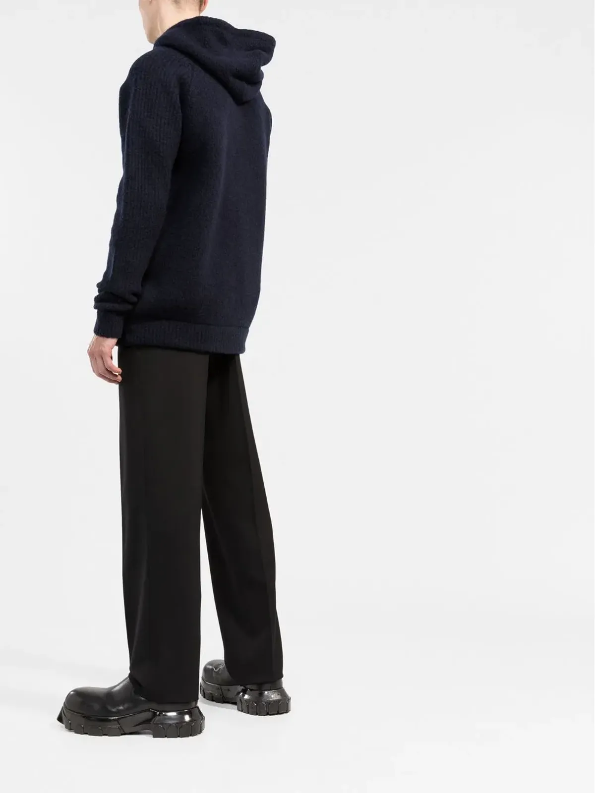 Balmain ロゴパッチ付きジップフーディー ブルー - 画像4