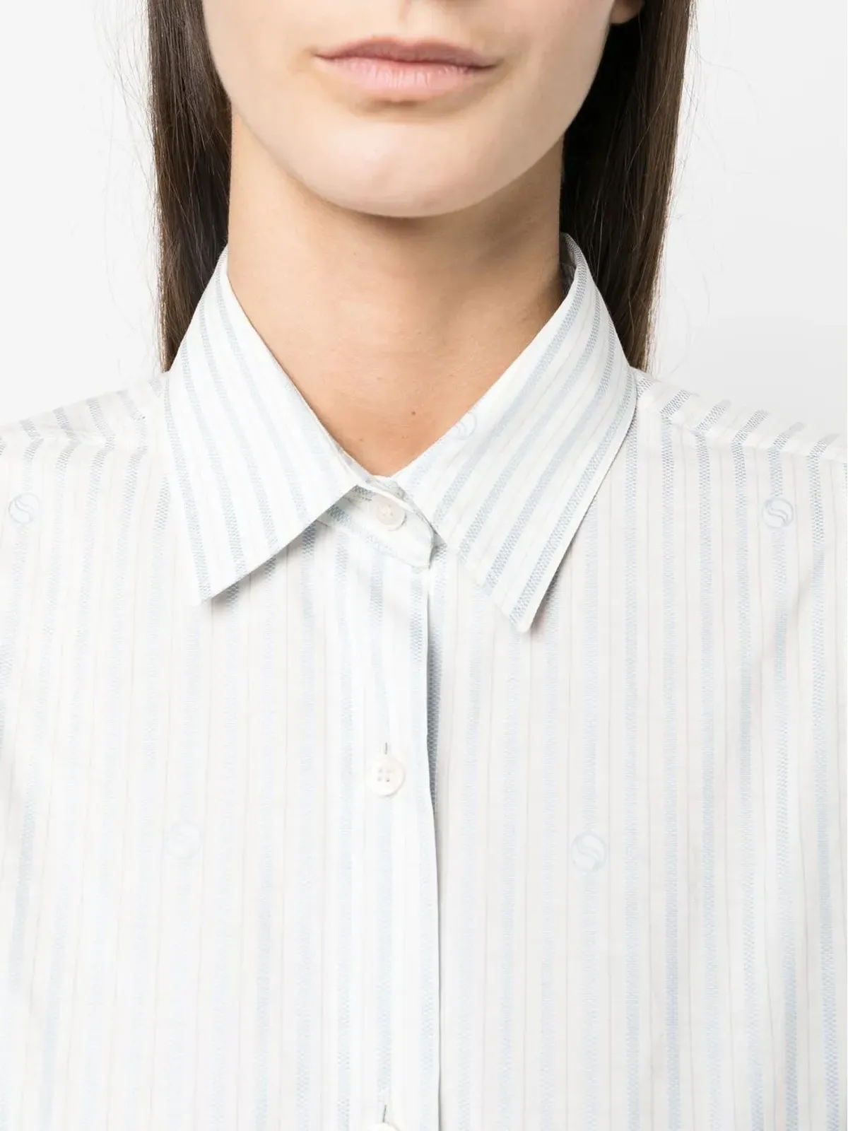 Stella McCartney ストライププリント長袖シャツ - 画像5