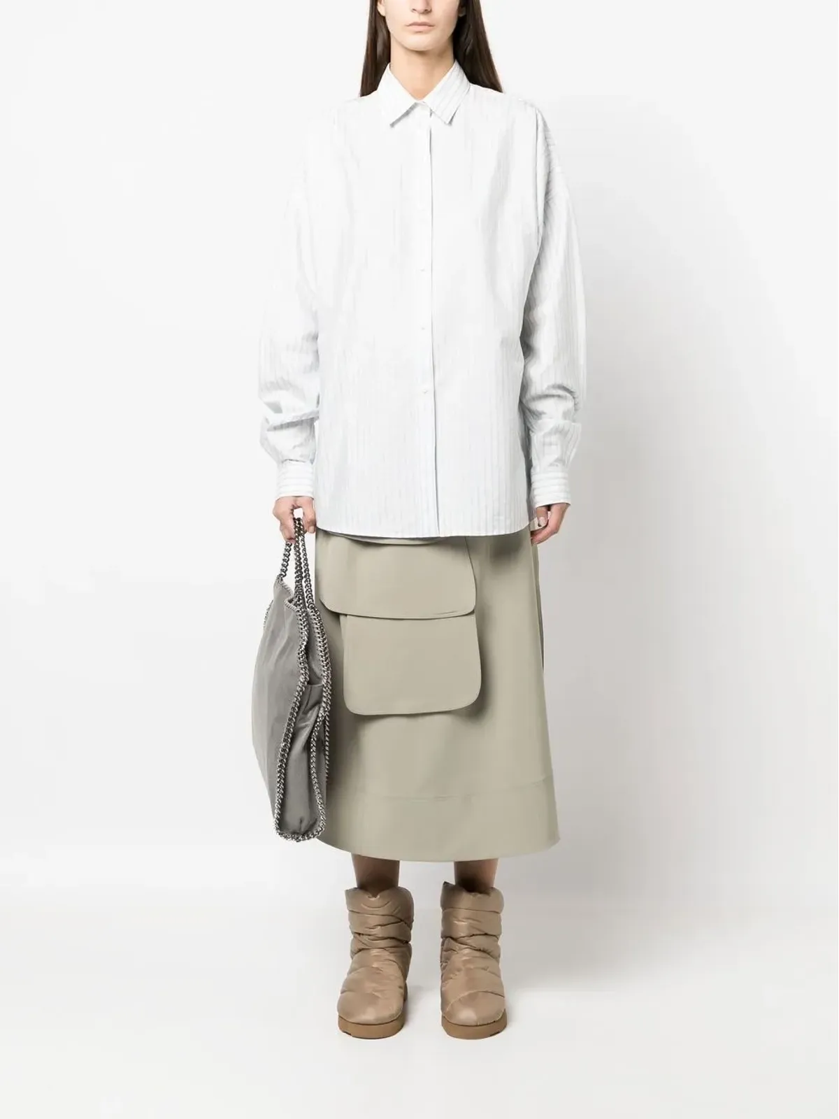 Stella McCartney ストライププリント長袖シャツ - 画像2