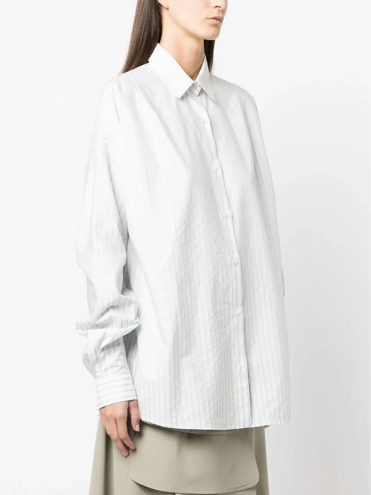Stella McCartney ストライププリント長袖シャツ - 画像3