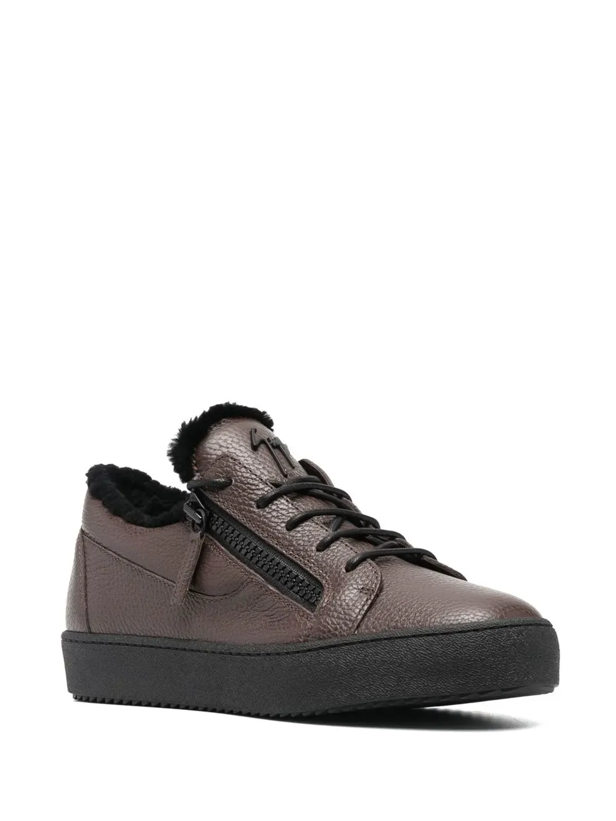 Giuseppe Zanotti レザー ローカットスニーカー - Brown - 画像2