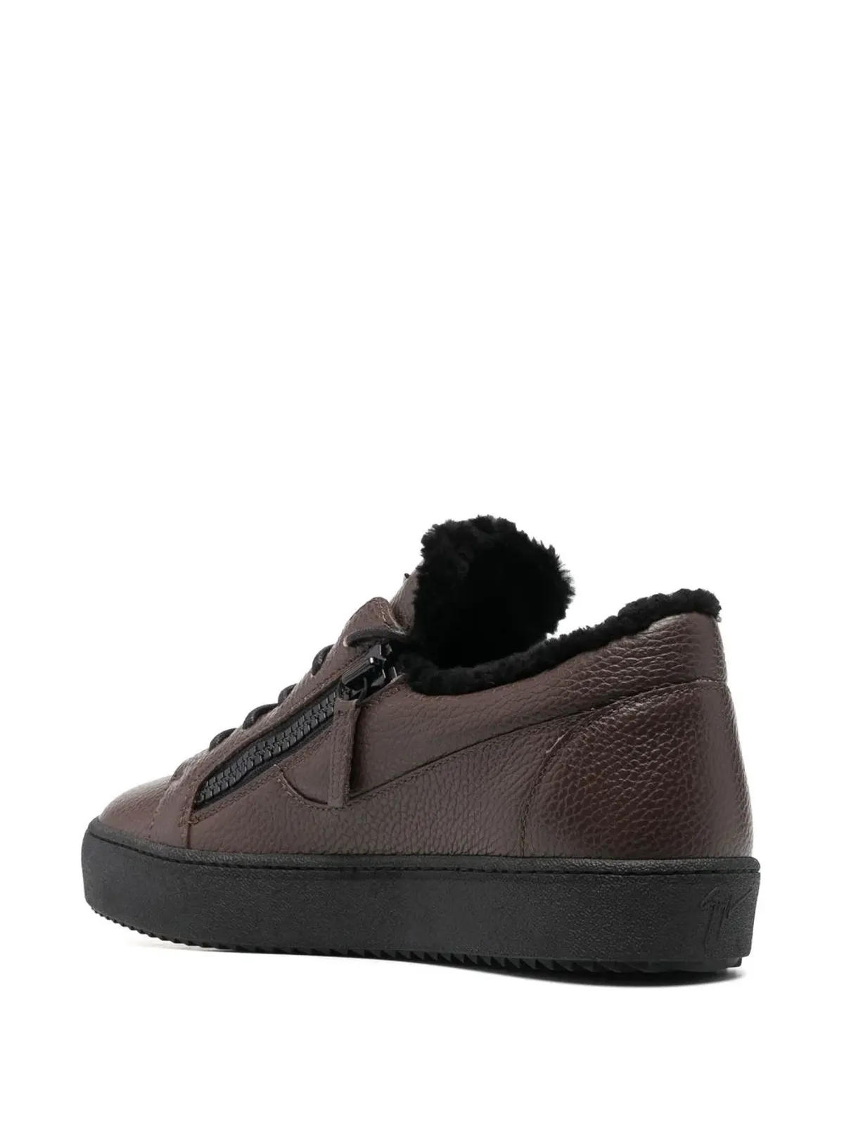 Giuseppe Zanotti レザー ローカットスニーカー - Brown - 画像3